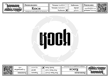 Ambigramm Koch