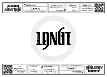 Ambigramm Lange