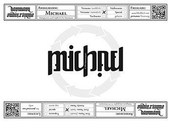 Ambigramm Michael