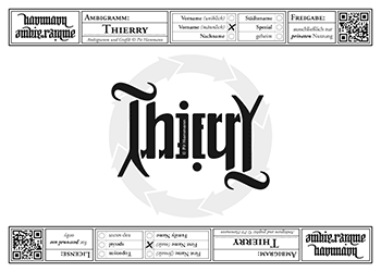 Ambigramm Thierry