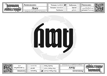 Amy Ambigramm