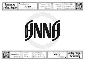 Anna Ambigramm