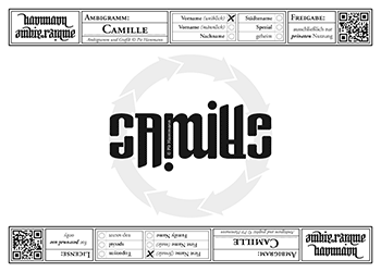 Camille Ambigramm