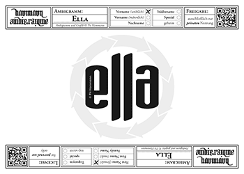 Ella Ambigramm