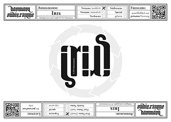 Iris Ambigramm