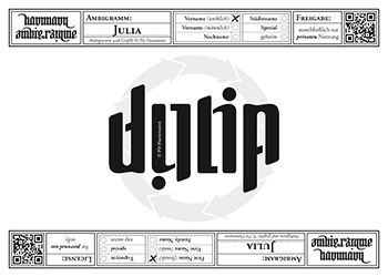 Julia Ambigramm
