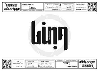 Lina Ambigramm