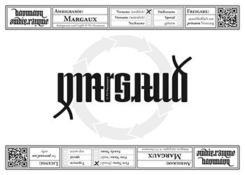 Margaux Ambigramm