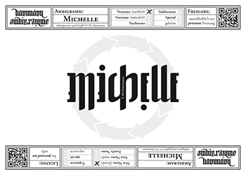 Michelle Ambigramm