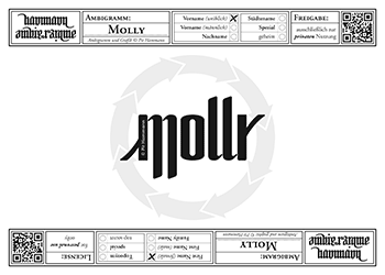 Molly Ambigramm