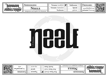 Neele Ambigramm