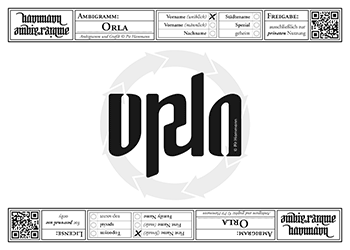 Orla Ambigramm