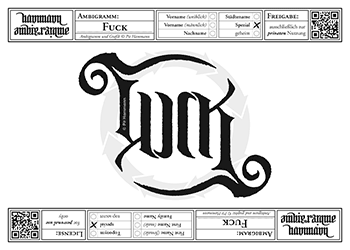 Ambigramm Fuck