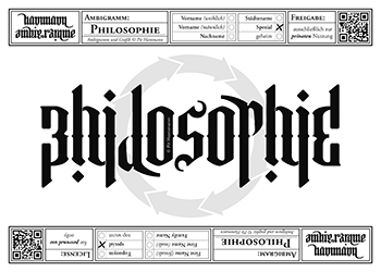 Ambigramm Philosophie