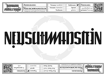 Ambigramm Neuschwanstein