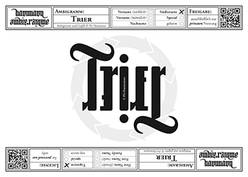 Ambigramm Trier