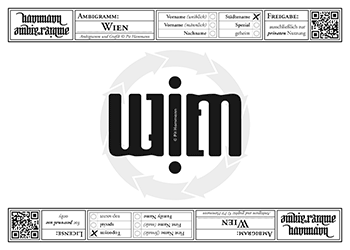 Ambigramm Wien