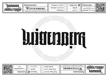 Ambigramm Wittenberg